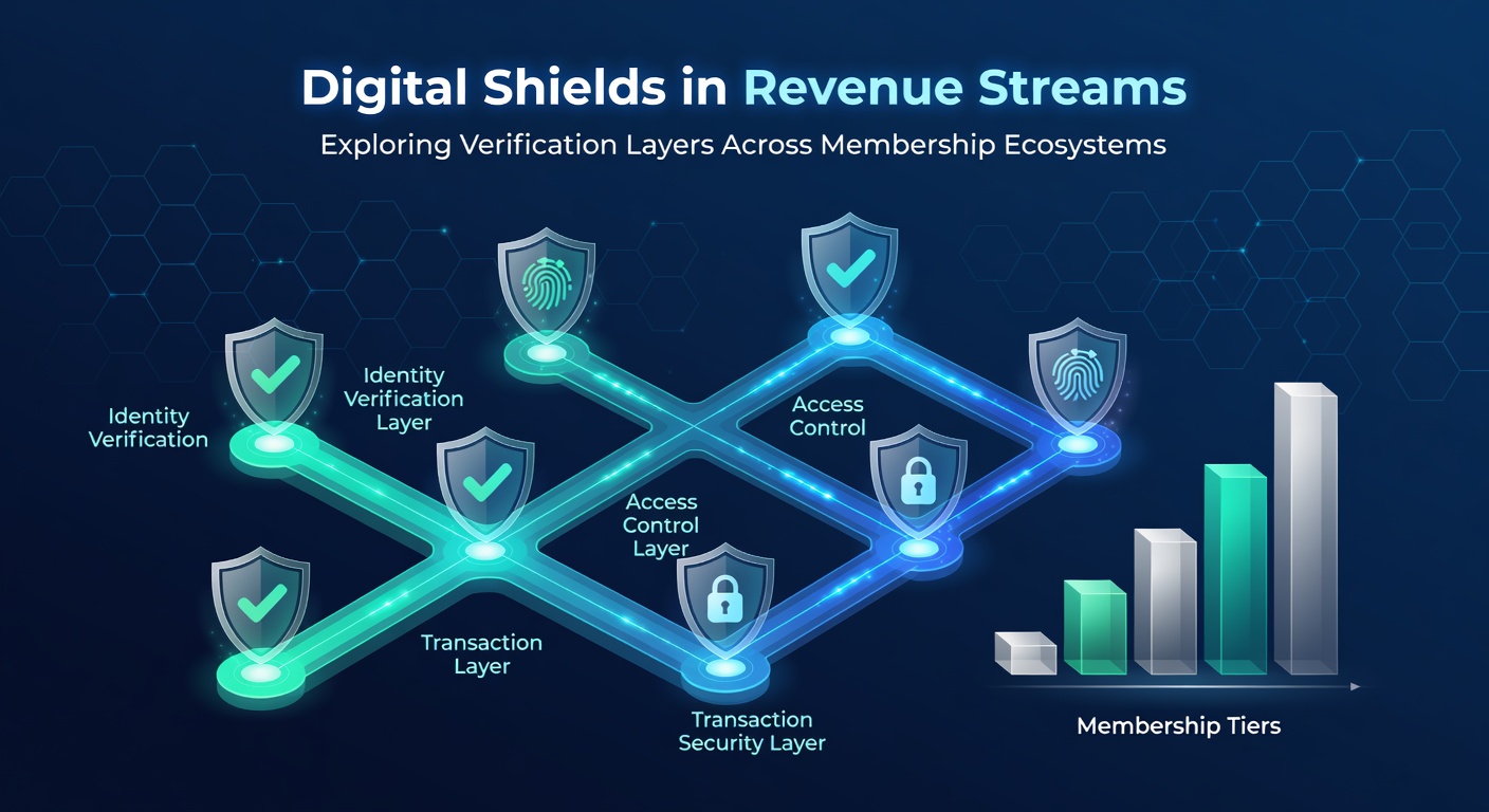 Flowchart of verification checkpoints protecting ongoing membership payments