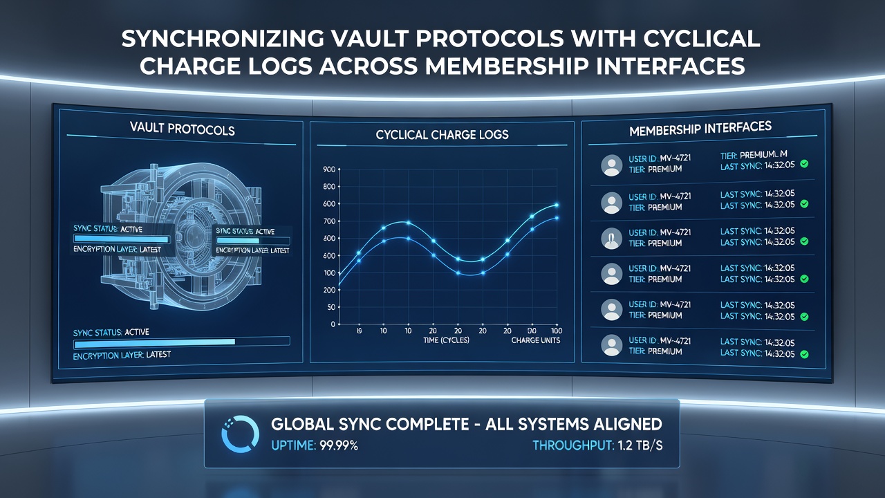 Data synchronization process between vault protocols and cyclical logs in a subscription management system